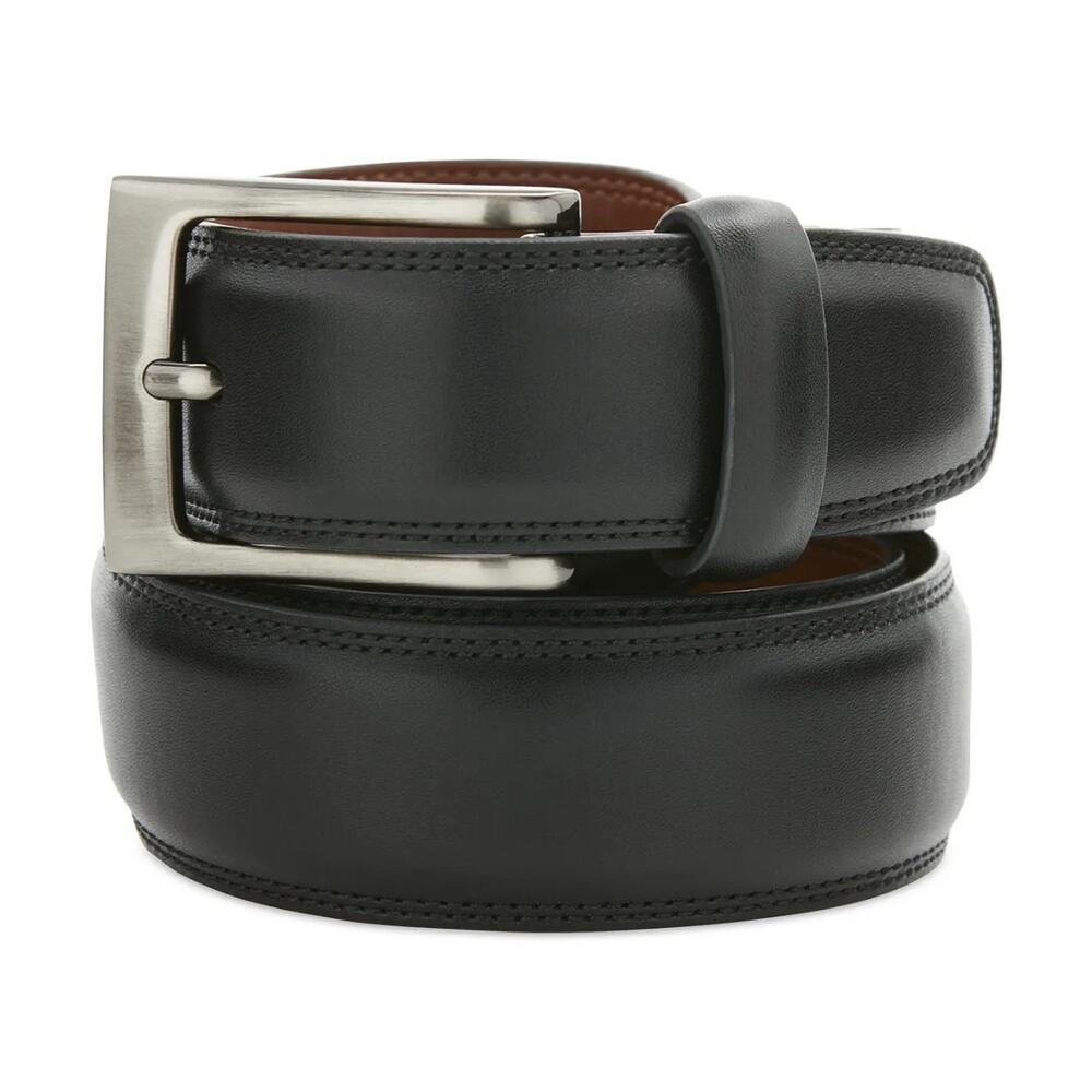 Perry Ellis Portfolio Men's Leather Dress Belt